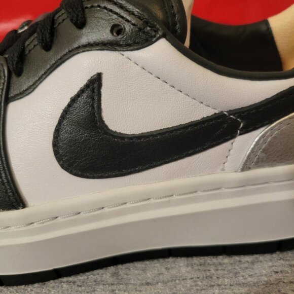 Womens Air Jordan 1 Elevate Low "Silver Toe" Shoes - Picture 5 of 9